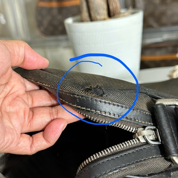 Authentic Prada Black and Brown unisex Messenger Cloth Bag - Picture 12 of 12